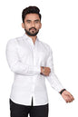 Besix Full Sleeve White Formal Shirt For Men Cotton Regular Fit Casual - Pure Premium Branded Shirts For Men Formal Stylish Slim