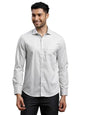 Turtle Men 100% Cotton Slim Fit Full Sleeve Grey Formal Shirt