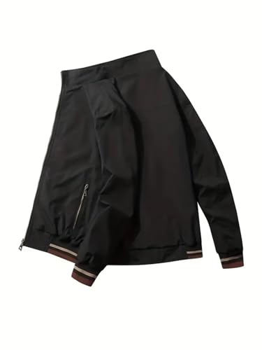 Lymio men jackets || bomber jacket for men || Lightweight Outwear Sportswear Polyester Standard Length Bomber Jacket (J4-6) (IN,