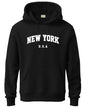 ADRO Men's Cotton Blend Neck Hooded Sweatshirt (H24-NEW-BL_Black