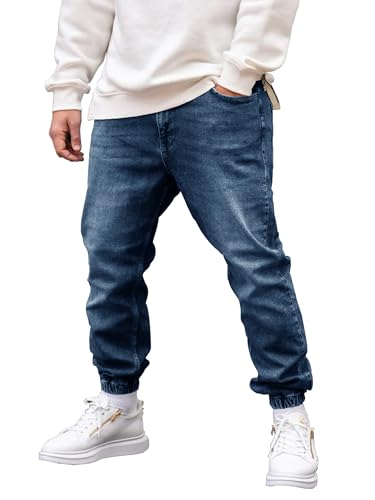 Noble Monk MenS Baggy Fit Jeans | Cargo Pocket | Streachable Jean For Men Navy Blue