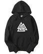 ADRO Men's Cotton Neck Hooded Sweatshirt (H21-M-TKT-BL_Black_XL)