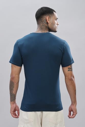 ADRO V-Neck T Shirt for Men, 100% Cotton Vneck Tshirt is Ideal for Casual wear, Workouts and Loungewear, Adding a Stylish Touch.