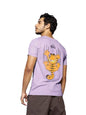 Bewakoof X Official Garfield Merchandise MenS Hug It Out Graphic Print 100% Cotton T-Shirt- Regular Fit, Round Neck, Half Sleev
