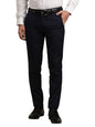 Turtle Men Poly Viscose Ultra Slim Fit Navy Formal Trouser