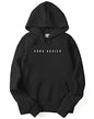 ADRO Men's Cotton Neck Hooded Sweatshirt (H22-M-AR2-BL_Black_XL)