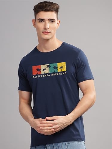 Adro Mens Printed T Shirt | The Super Soft Tshirt In India| Pure Cotton Lycra Breathable Fabric| 4 Way Stretch Smart Tech Fabric