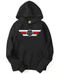 ADRO Men's Cotton Neck Hooded Sweatshirt (H21-M-CAP-BL_Black_XL)