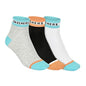 Skechers Women Pack Of 3 Contrast Non Terry Ankle Socks