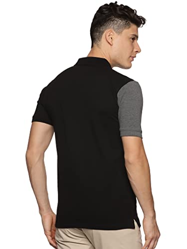 ADRO Premium Cotton Multicolor Polo T-Shirt for Men (PN23-S2-BLDG_Black)
