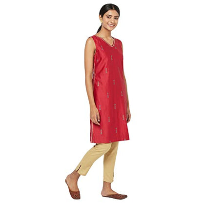 Fabindia Women's Cotton Silk Regular Kurta