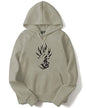 ADRO Men's Cotton Hooded Neck Hooded Sweatshirt (H21-M-GOK-CH_Beige_XL)