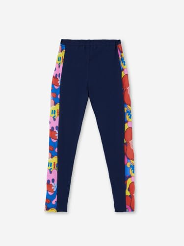 The Souled Store Swirl Girls Navy Blue Solid Cotton Leggings (2-8 Yrs)