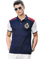 Thomas Scott Mens | Solid | Polo Neck | Polyester Blend | Knitted | Button Closure | Ribbed Shorts Sleeve | Regular Fit | Tshir