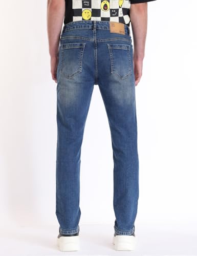 Inkd MenS Regular Jeans (Inkss23Mjn-002_Retro Blue
