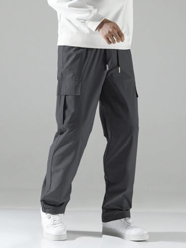 Tagas Men Cargo Pants || Trousers Casual Pant || Cargo Pant || Pant || Track Pant For Man ||Men Cargo Pants Cotton||(Mc-8) Grey