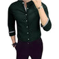 Tee Projekt Mens Shirt Solid Cotton Long Sleeve Button Down Beach l Office l Home (Pack of 1)