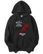 ADRO Men's Cotton Hooded Hoodie (H-B-STO-BL_Black_XL)
