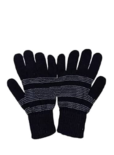 Digital Shopee Winter Woolen Full Fingers Stretchy Unisex Gloves Winter For Men And Boys Plain Hand Gloves Size-Free Size (Color