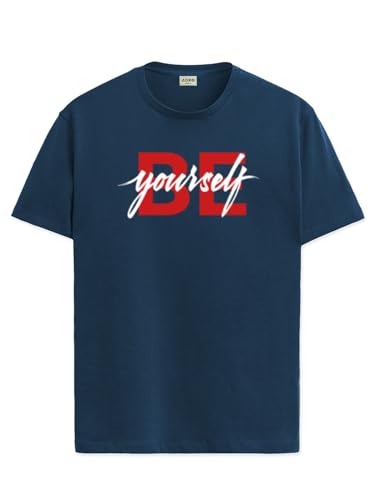 ADRO Tshirt for Men | Printed T Shirt for Men | 100% Cotton T-Shirt |Printed T Shirt | T-Shirts | RN24-BYO-SB-XL Teal