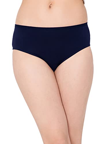 Clovia Womens Modal Seamless Mid Waist Hipster Panty (PN2509A08_Blue_S)