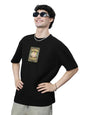 The Souled Store Phir Hera Pheri: Laxmi Chit Fund Men and Boys Short Sleeves Round Neck Black Graphic Printed Cotton Oversized T