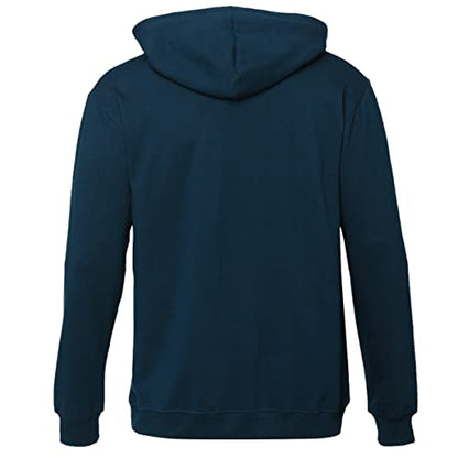 ADRO Men's Cotton Neck Hooded Sweatshirt (H20-GL-GAP-SB_Teal)