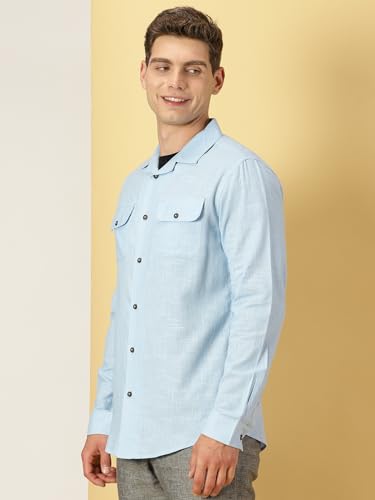Thomas Scott Double Pocket Regular Fit Long Sleeve Casual Tshirt for Mens