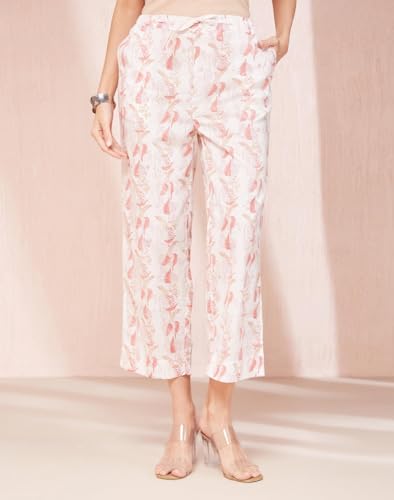 Fabindia WomenS Regular Casual Pants (1037227Peach_Peach