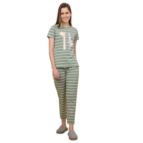 Sweet Dreams Women Printed Half Sleeves Pyjama Set