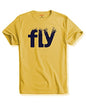ADRO Men's Printed Cotton T-Shirt | Regular Fit | Round Neck | RNR-M-Fly-LY-XL Light Yellow