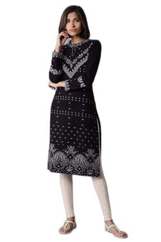 W for Woman Women Jacquard A-Line Kurta