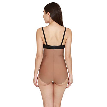 Zivame Medium Control Highwaist Shaper Brief- Skin