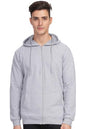 ADRO Zipper Cotton Regular Fit Hoodies | Sweatshirt with Zipper | Jackets for Men | Mens Zipper Hoodie | Hoodie | ZH24-PLN-GR-Me