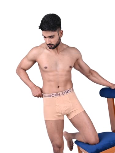 Rupa Mens Cotton Blend Classic Trunks (Pack of 1) (803_Skin