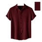 Pinkmint MenS Solid Classic Fit Shirt Maroon