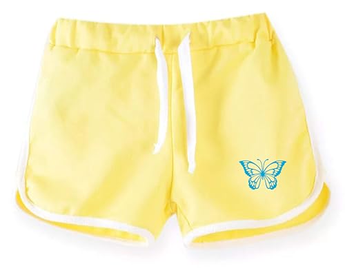 KYDA KIDS Girls 100% Cotton Plain Regular Fit Shorts for Summer- Multicolor(Pack of 3)