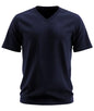 ADRO Mens V Neck T-Shirt|100% Combed Cotton T-Shirt|V-Neck Half Sleeve T-Shirt|VN24-M-PLN-NB-XL Navy