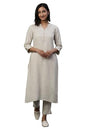 Aurelia Women'S Rayon Regular Kurta (24Fea15023-606393_Natual