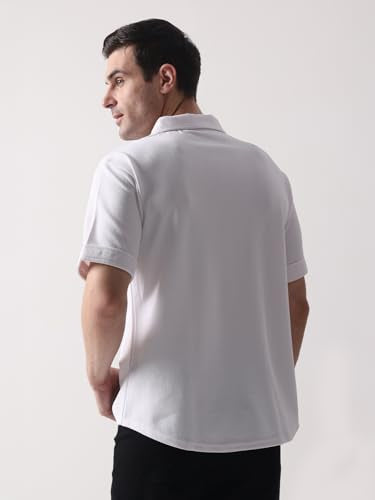 Greciilooks Regular Fit Plain Casual For Men Stylish Latest | Half Sleeve T Shirt (Gl-Mt-1155_White