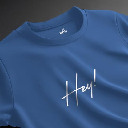 Nobero MenS Typography Regular Fit T-Shirt (1M-Twts-C0759_Marine
