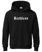 ADRO Men's Cotton Neck Hooded Sweatshirt (H24-RUTH-BL_Black