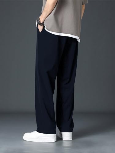 Greciilooks Lycra Track Pants For Men  Stretchable Loose Fit Gym Joggers | Korean Style Workout Pants With Trendy Gym & Streetwe