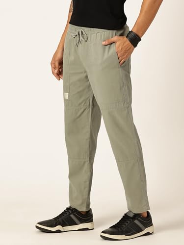 Thomas Scott MenS Relaxed Fit Pure Cotton Trousers Mint