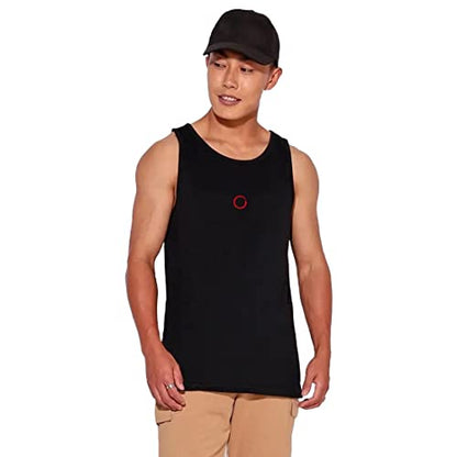 Bewakoof Mens Warriors Graphic Print 100% Cotton Vest- Regular Fit, Round Neck, Sleeveless Black