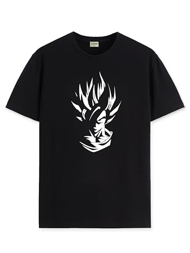 ADRO Tshirt for Men | Printed T Shirt for Men | 100% Cotton T-Shirt |Printed T Shirt | T-Shirts | RN24-GOK-BL-S Black