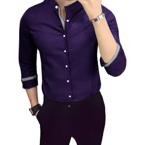 Tee Projekt Casual Cotton Long Sleeve Shirt for Men Formal Wear Regular Wear