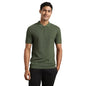 Nobero MenS Self Design Regular Fit Polo Shirt (1M-Twpo-R0014_Olive Green