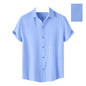 Pinkmint Mens Solid Classic Fit Shirt Aqua Blue