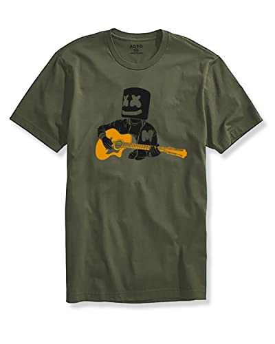 ADRO Mens Graphic Design Printed T-Shirt (R22-M-MMG-OL_Olive_XL)